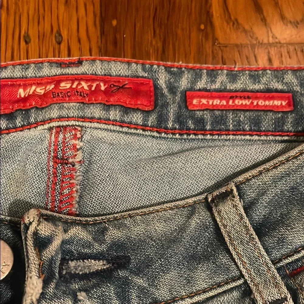 Miss Sixty Light Blue Flare Jeans - Picture 2 of 7